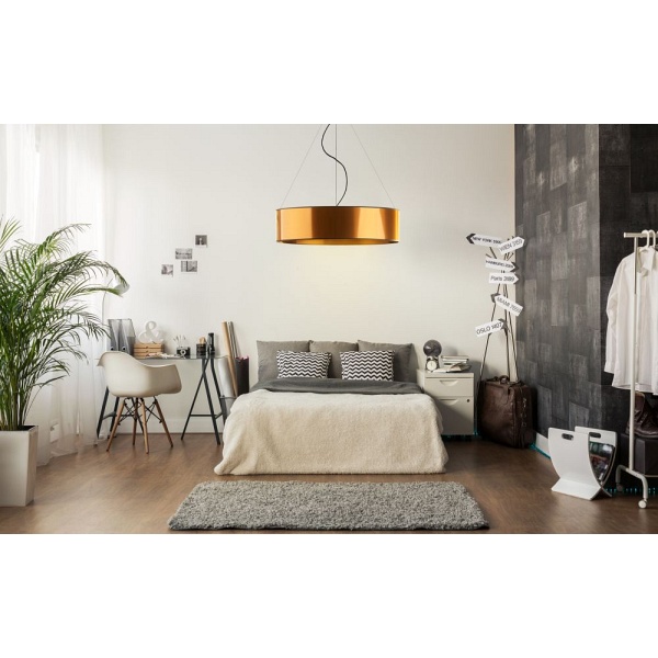 Lampa wisząca w stylu glamour PORTO MIRROR fi - 80 cm   Lysne