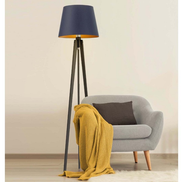 Lampa stojąca do salonu CURACAO GOLD  Lysne