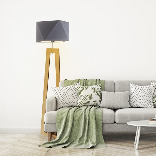 Eleganckie oświetlenie podłogowe do salonu BAKU  Lysne