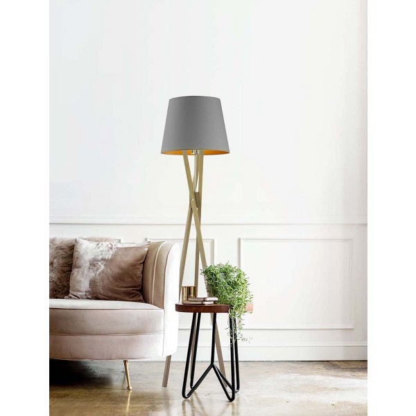 Lampa podłogowa do czytania ANDORA GOLD  Lysne