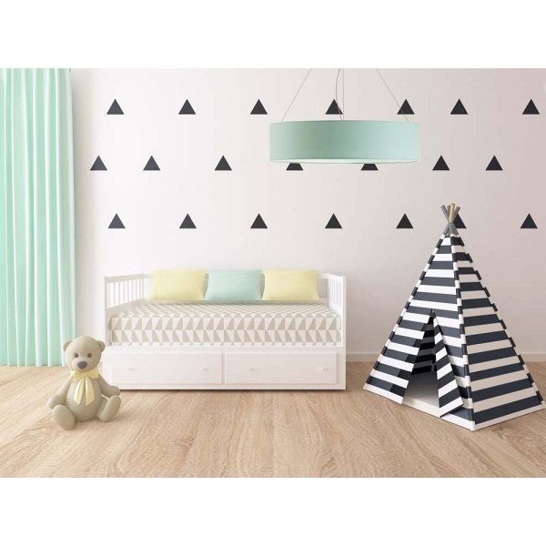 Lampa wisząca dla dzieci PORTO fi - 100 cm - kolor miętowy  Lysne