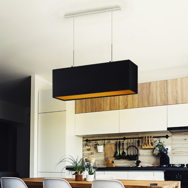 Lampa wisząca do jadalni MILOS GOLD  Lysne