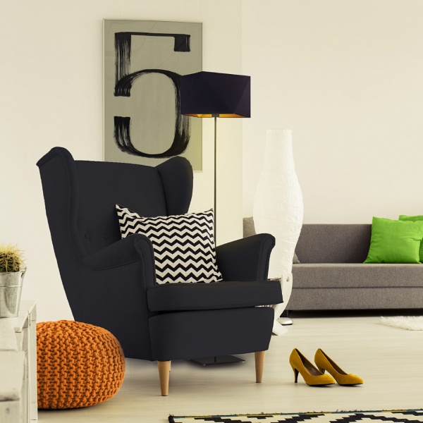 Lampa podłogowa do salonu ANKARA GOLD  Lysne