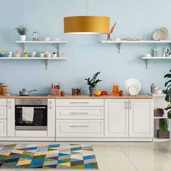 Żyrandol Nowoczesny żyrandol HAJFA fi - 50 cm - kolor musztardowy  Lysne