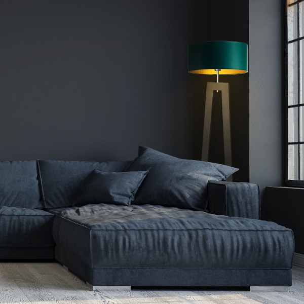 Lampa podłogowa do salonu BALI GOLD  Lysne