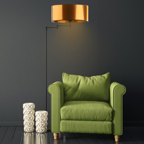 Lampa podłogowa z przegubem CANCUN MIRROR  Lysne