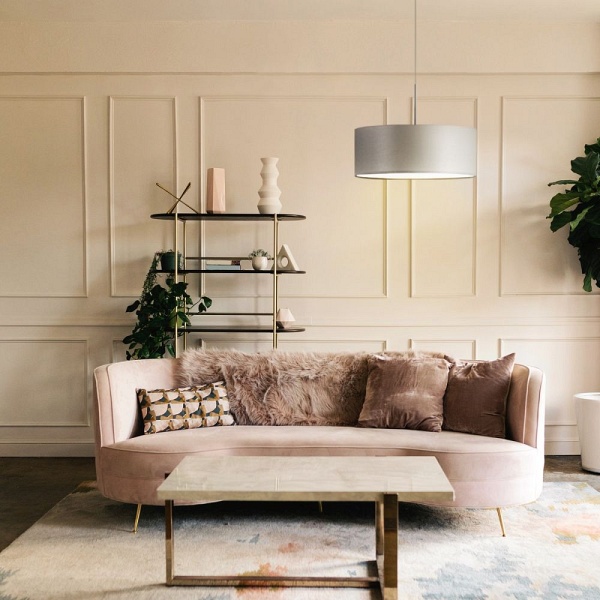 Lampa Nowoczesna  wisząca SINTRA fi - 60 cm - kolor fioletowy  Lysne