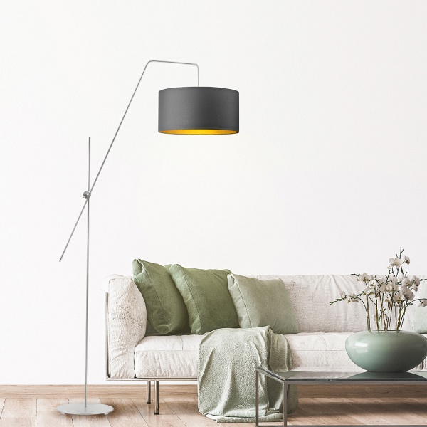 Lampa podłogowa z regulacją wysokości BILBAO GOLD  Lysne