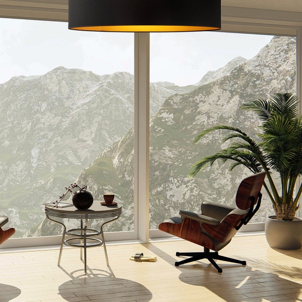 Plafon Nowoczesny  MEDINA GOLD fi - 100 cm  Lysne