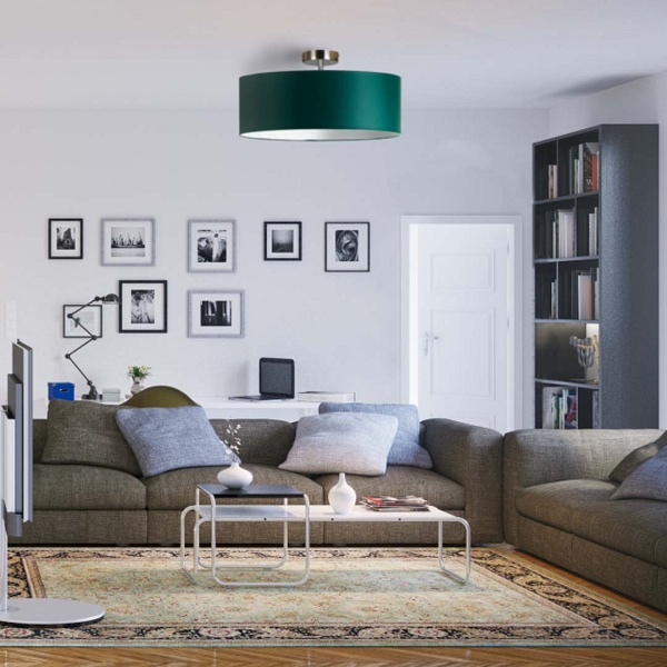 Żyrandol do kuchni WENECJA fi - 60 cm - kolor zieleń butelkowa  Lysne