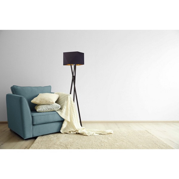 Lampa Nowoczesna  do salonu z włącznikiem nożnym TULUZA GOLD  Lysne