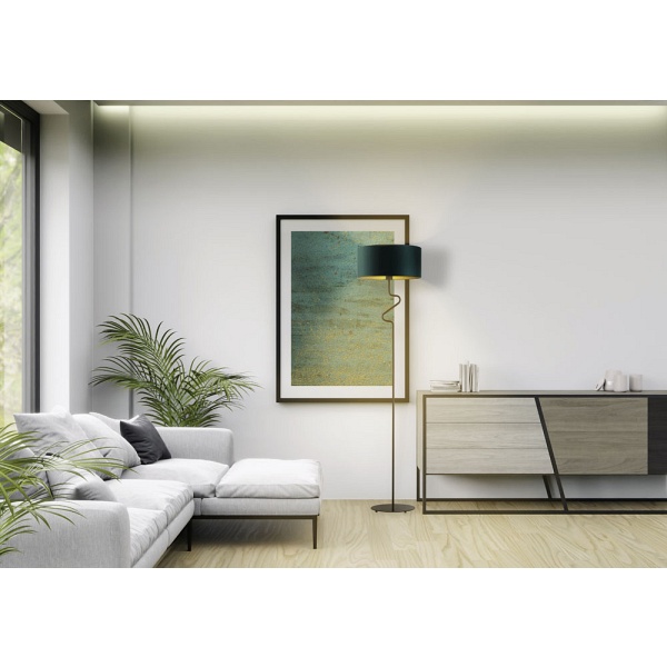 Lampa Designerska  stojąca pokojowa MORONI GOLD  Lysne