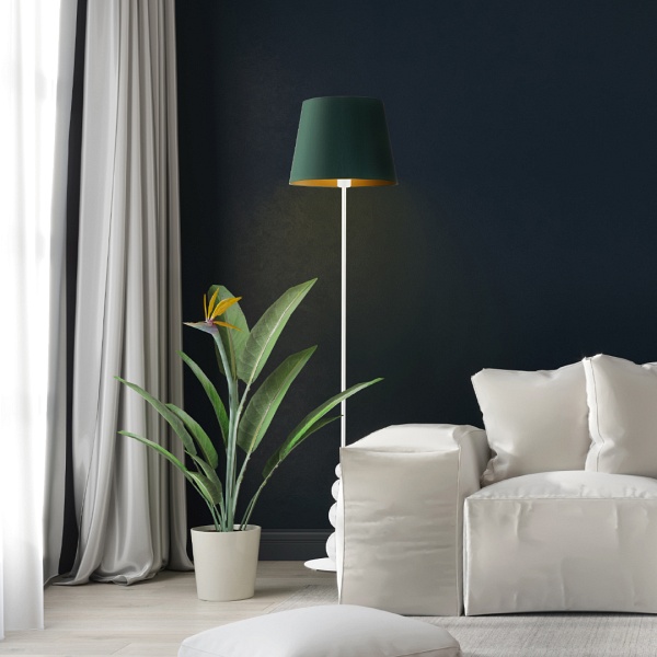 Oświetlenie podłogowe do salonu LIZBONA GOLD  Lysne