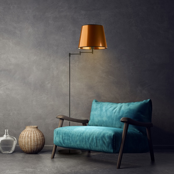 Lampa stojąca podłogowa ASTI MIRROR  Lysne