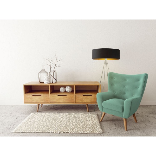 Lampa stojąca do salonu IBIZA GOLD  Lysne