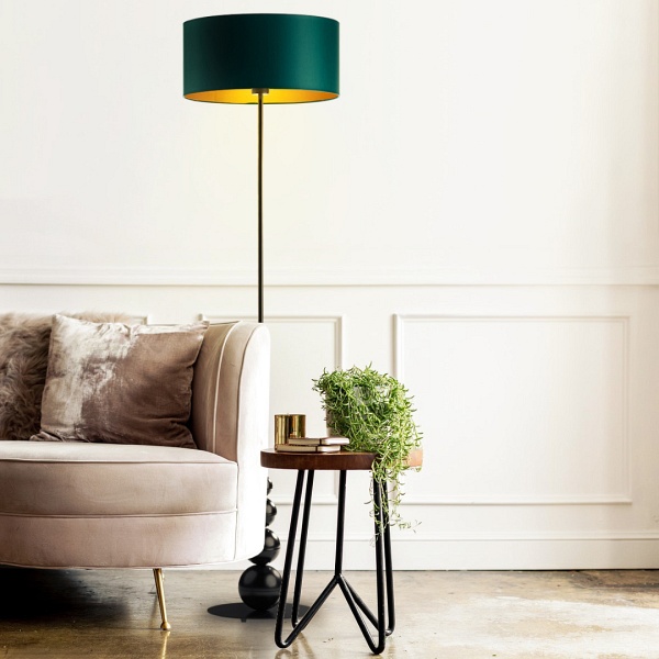 Lampa podłogowa do pokoju ROMA GOLD  Lysne