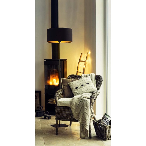 Lampa podłogowa do sypialni SOFIA GOLD  Lysne