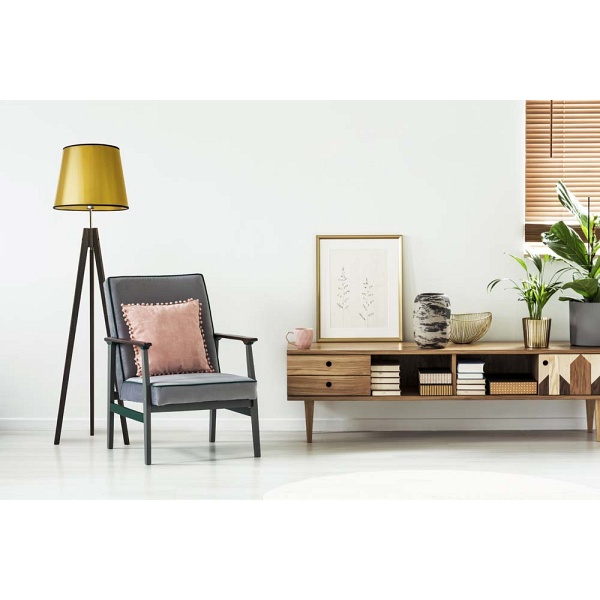 Lampa Nowoczesna  podłogowa do salonu ARUBA MIRROR  Lysne