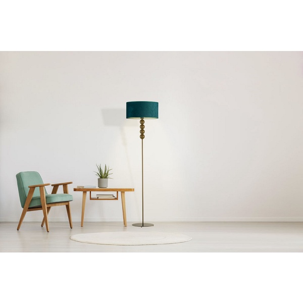 Lampa Stylowa  stojąca do pokoju BERMUDY VELUR  Lysne