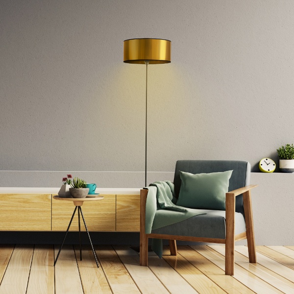 Oświetlenie podłogowe do salonu MEKSYK MIRROR  Lysne