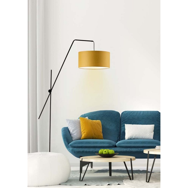 Lampa Nowoczesna  do salonu z włącznikiem nożnym LIZBONA GOLD  Lysne