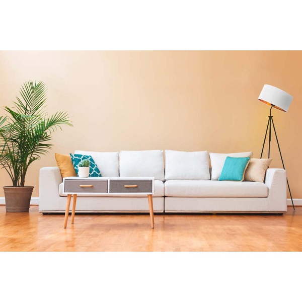 Lampa stojąca w industrialnym stylu MALMO GOLD  Lysne