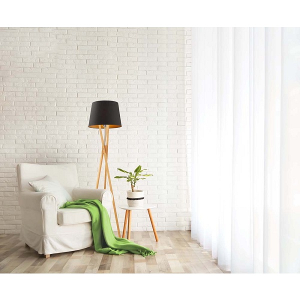 Lampa stojąca do salonu ANDORA GOLD  Lysne