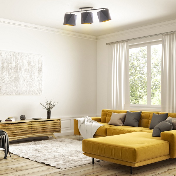 Lampa przysufitowa DETROIT GOLD  Lysne