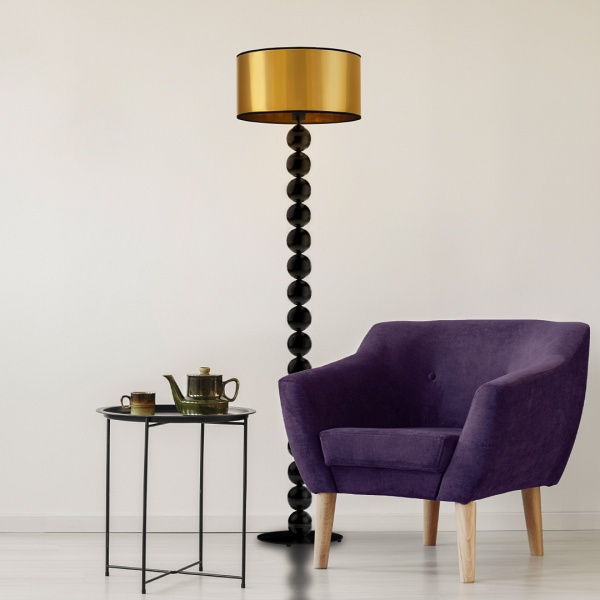 Lampa Nowoczesna  podłogowa do pokoju GIZA MIRROR  Lysne