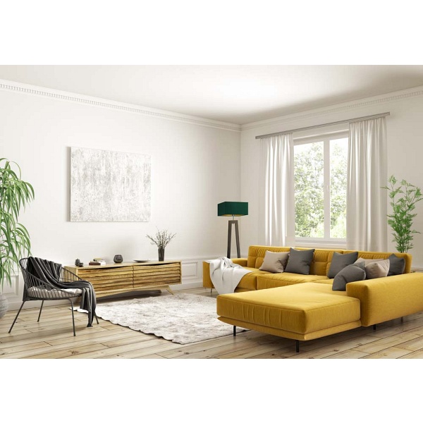 Lampa podłogowa do sypialni JAWA GOLD  Lysne