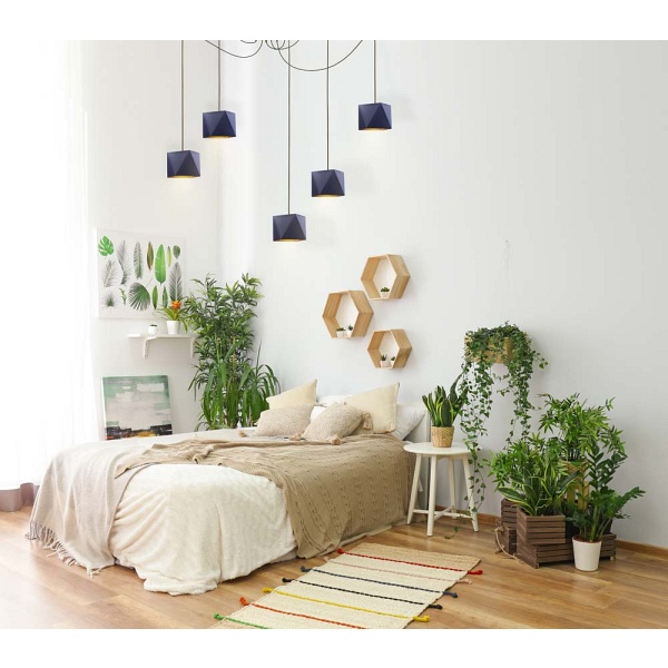 Lampa wisząca z regulacją wysokości KANO D5 GOLD  Lysne