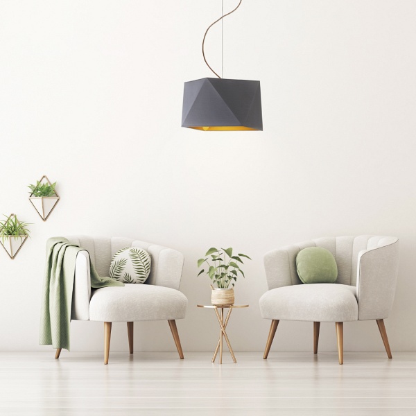 Lampa Nowoczesna  sufitowa DALI GOLD  Lysne