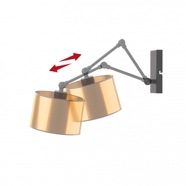 Kinkiet do sypialni nad łóżko TULON MIRROR  Lysne