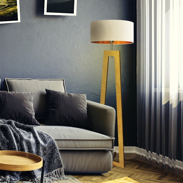 Lampa Nowoczesna  podłogowa BALI GOLD  Lysne