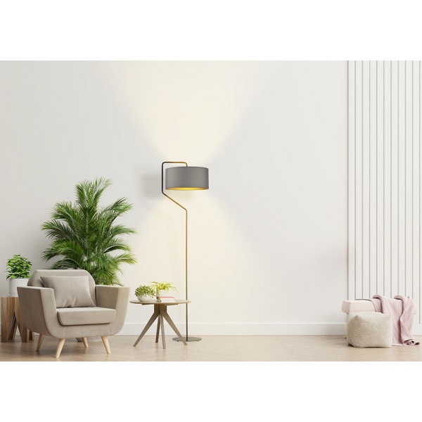 Lampa stojąca do salonu TESALLIA GOLD  Lysne
