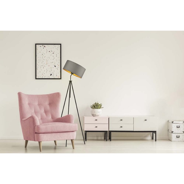 Lampa stojąca do sypialni MALMO GOLD  Lysne