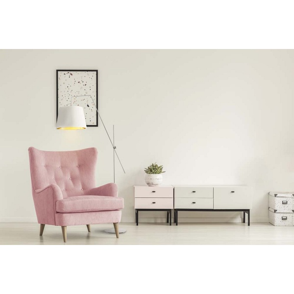 Lampa Nowoczesna  podłogowa do salonu VIGO GOLD  Lysne