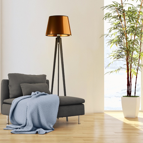 Lampa stojąca typu tripod CURACAO MIRROR  Lysne