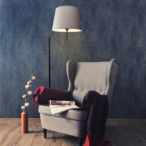 Lampa podłogowa do sypialni BATA  Lysne