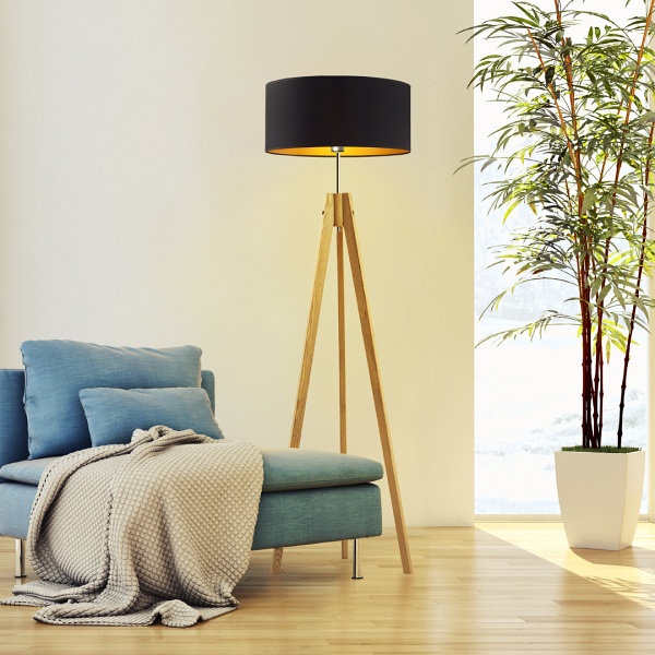 Lampa stojąca do pokoju HAITI GOLD  Lysne
