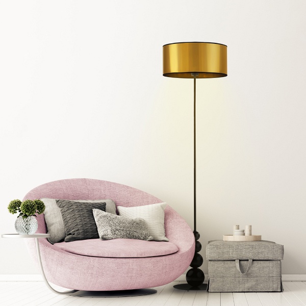 Lampa stojąca do salonu ROMA MIRROR  Lysne