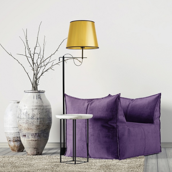 Lampa Nowoczesna  podłogowa do salonu BATA MIRROR  Lysne