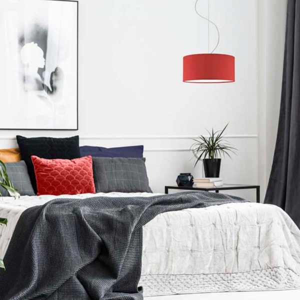 Lampa wisząca do sypialni HAJFA fi - 30 cm  Lysne