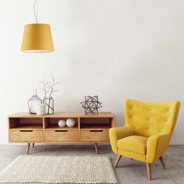 Lampa wisząca TUNIS - kolor musztardowy  Lysne