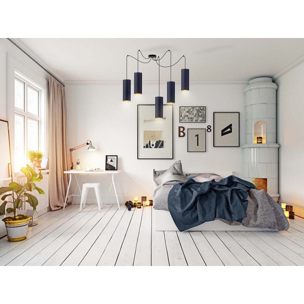 Żyrandol do kuchni VIZELA T5 GOLD  Lysne