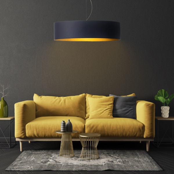Żyrandol do salonu PORTO GOLD fi - 80 cm   Lysne