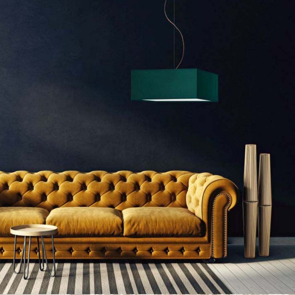 Lampa Nowoczesna  wisząca SANGRIA - kolor zieleń butelkowa  Lysne