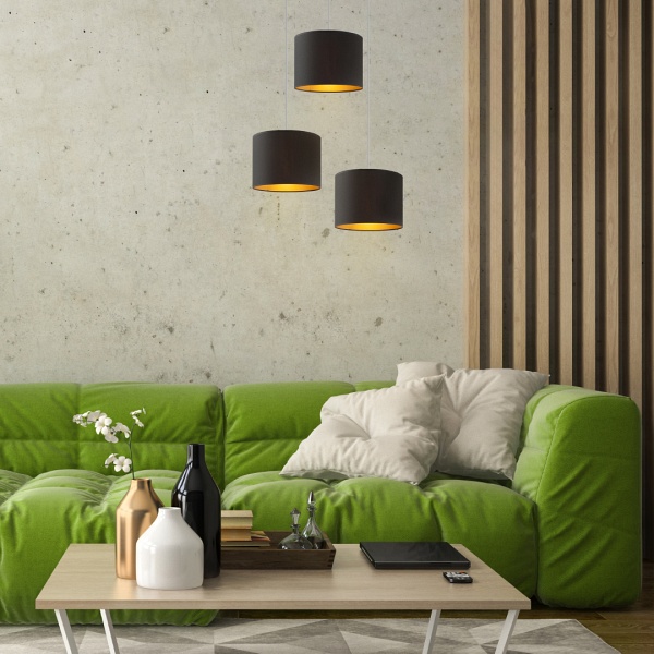 Żyrandol do salonu PUEBLO GOLD  Lysne