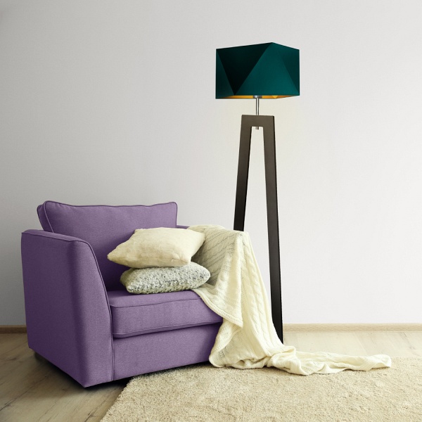 Lampa stojąca do salonu BAKU GOLD  Lysne