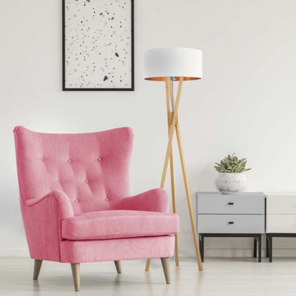 Lampa Dekoracyjna  stojąca do salonu ELX GOLD  Lysne